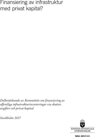 Omslaget till SOU 2017:13