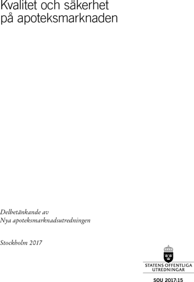 Omslaget till SOU 2017:15