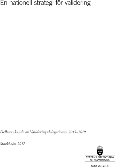 Omslaget till SOU 2017:18