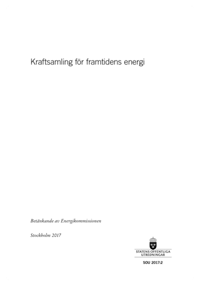 Omslaget till SOU 2017:2