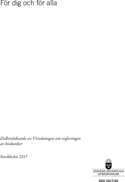 Omslaget till SOU 2017:40