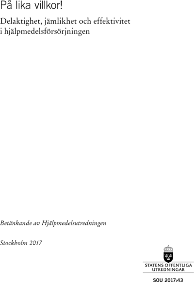 Omslaget till SOU 2017:43