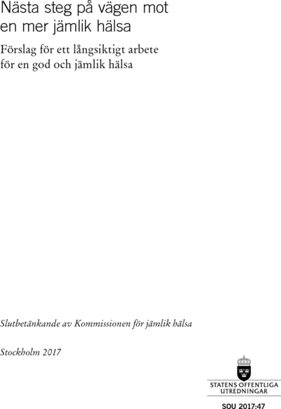 Omslaget till SOU 2017:47