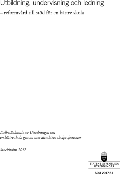 Omslaget till SOU 2017:51
