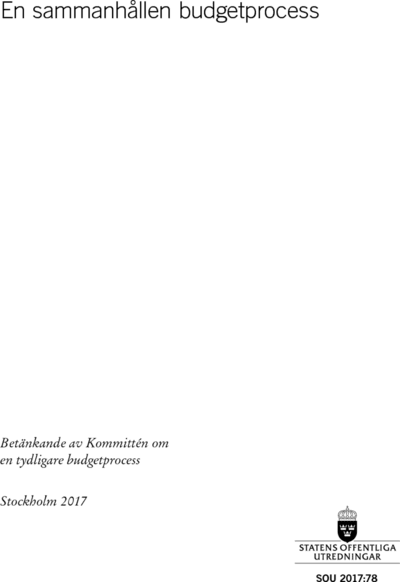 Omslaget till SOU 2017:78
