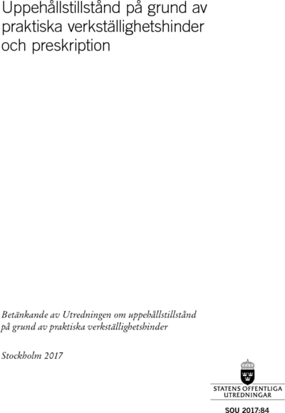 Omslaget till SOU 2017:84