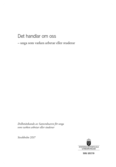 Omslaget till SOU 2017:9