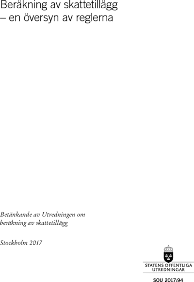 Omslaget till SOU 2017:94