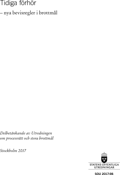 Omslaget till SOU 2017:98