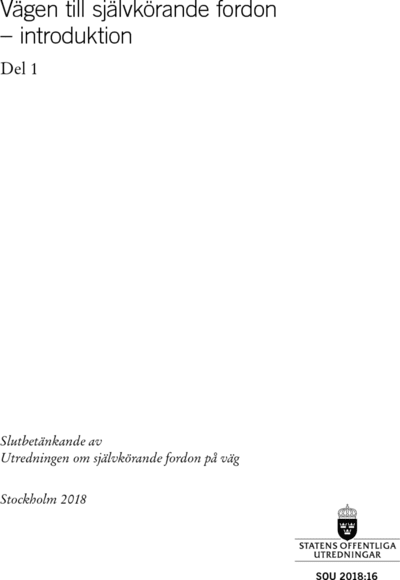 Omslaget till SOU 2018:16