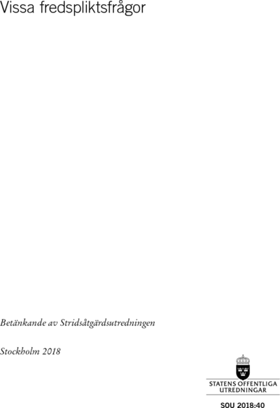 Omslaget till SOU 2018:40