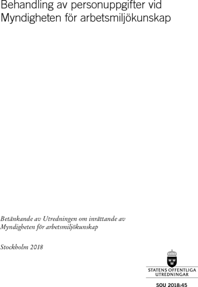 Omslaget till SOU 2018:45