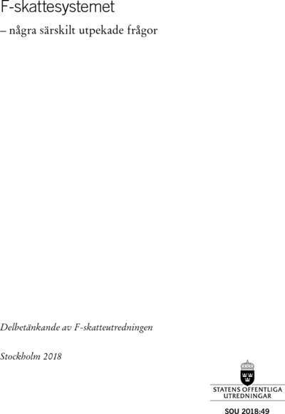 Omslaget till SOU 2018:49