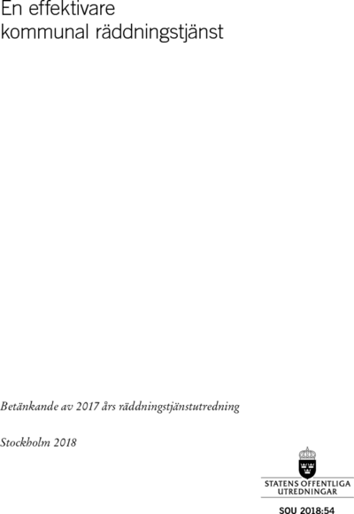 Omslaget till SOU 2018:54