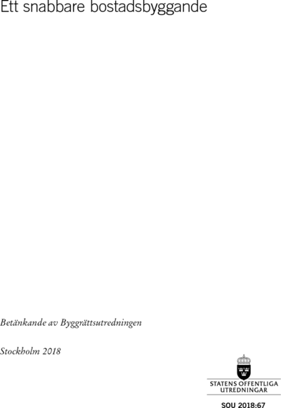 Omslaget till SOU 2018:67