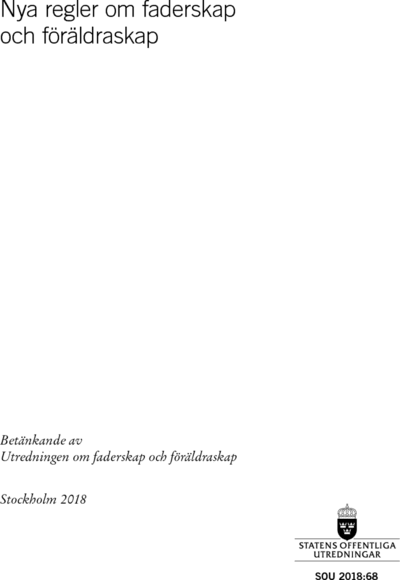 Omslaget till SOU 2018:68