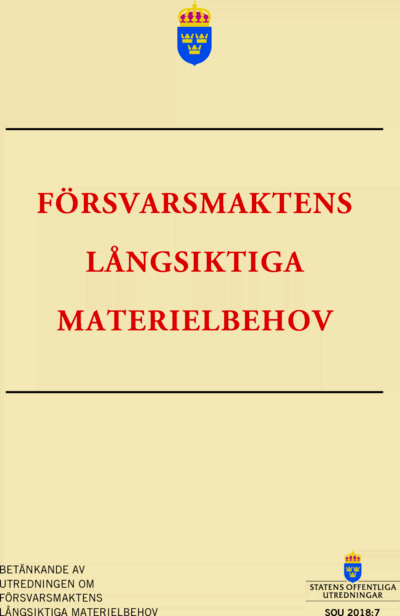 Omslaget till SOU 2018:7