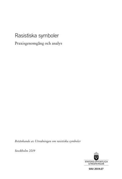 Omslaget till SOU 2019:27