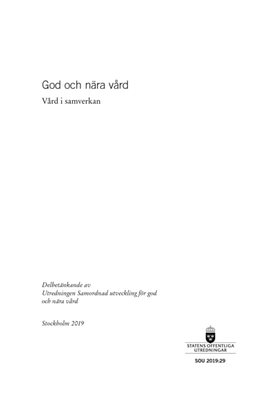 Omslaget till SOU 2019:29