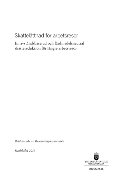Omslaget till SOU 2019:36