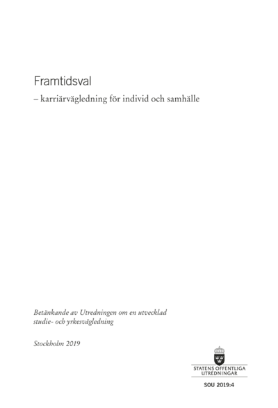 Omslaget till SOU 2019:4