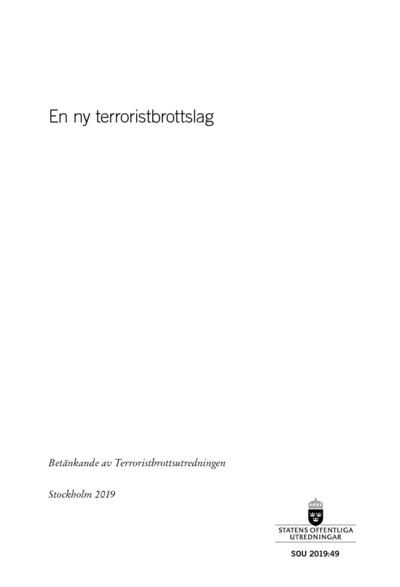Omslaget till SOU 2019:49