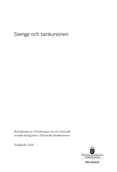 Omslaget till SOU 2019:52
