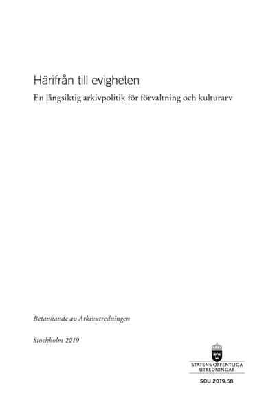 Omslaget till SOU 2019:58