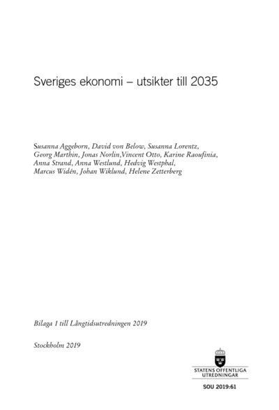 Omslaget till SOU 2019:61