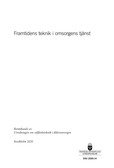Omslaget till SOU 2020:14