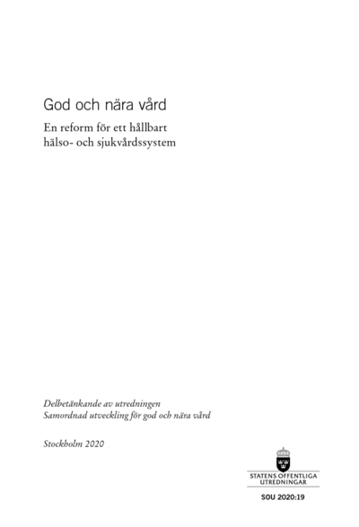 Omslaget till SOU 2020:19