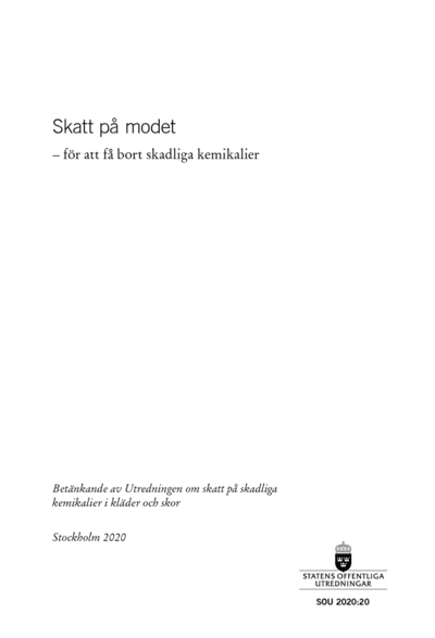 Omslaget till SOU 2020:20