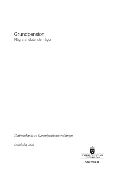 Omslaget till SOU 2020:32