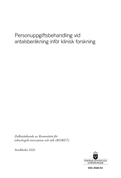 Omslaget till SOU 2020:53