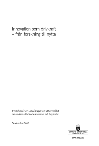Omslaget till SOU 2020:59