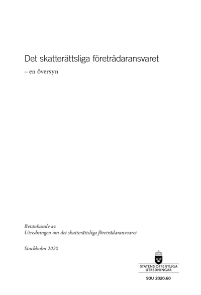 Omslaget till SOU 2020:60