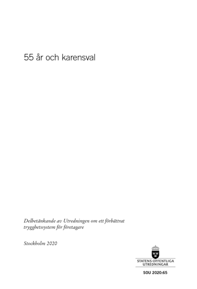Omslaget till SOU 2020:65