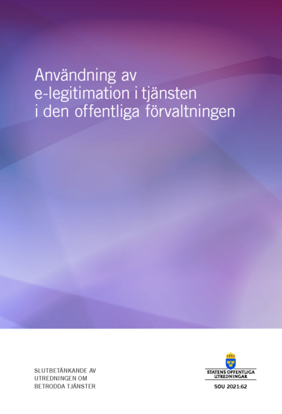 Omslaget till SOU 2021:62