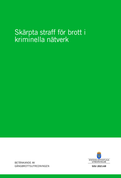 Omslaget till SOU 2021:68