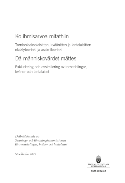 Omslaget till SOU 2022:32