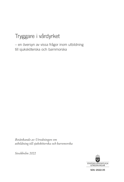 Omslaget till SOU 2022:35