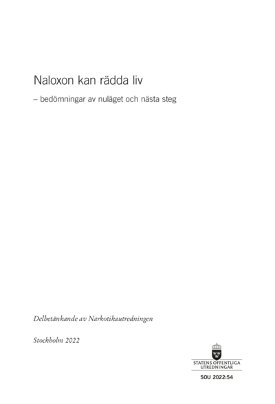 Omslaget till SOU 2022:54