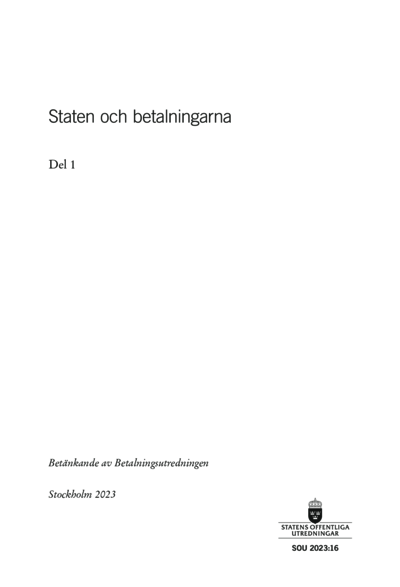 Omslaget till SOU 2023:16