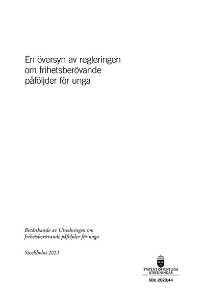 Omslaget till SOU 2023:44