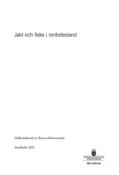 Omslaget till SOU 2023:46