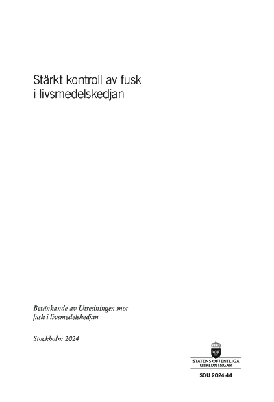 Omslaget till SOU 2024:44