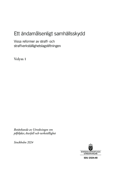 Omslaget till SOU 2024:48