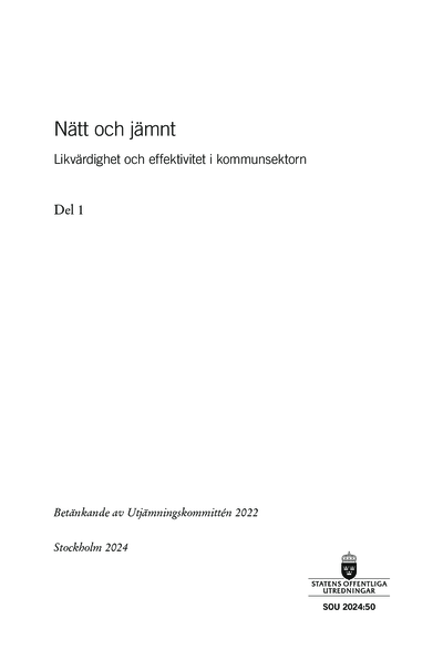 Omslaget till SOU 2024:50