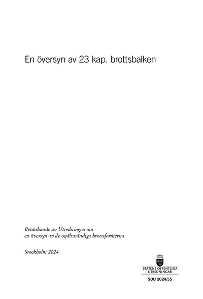 Omslaget till SOU 2024:55