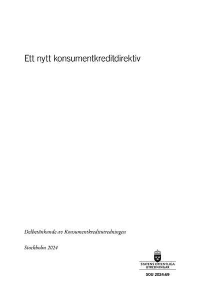 Omslaget till SOU 2024:69